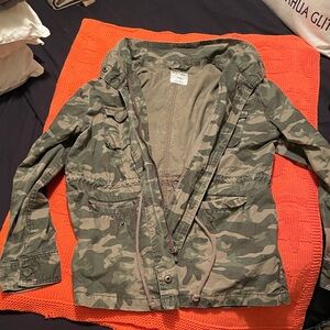 Old Navy Camouflage Military Style Jacket